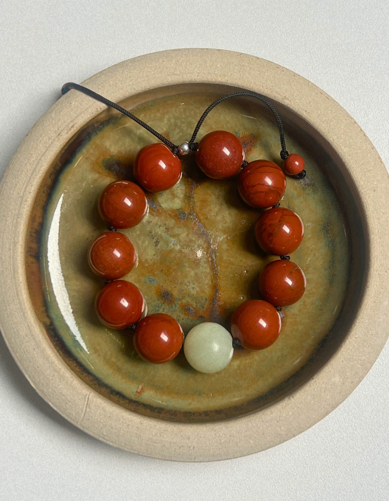 Heirloom Bracelet – Red Jasper & Jade