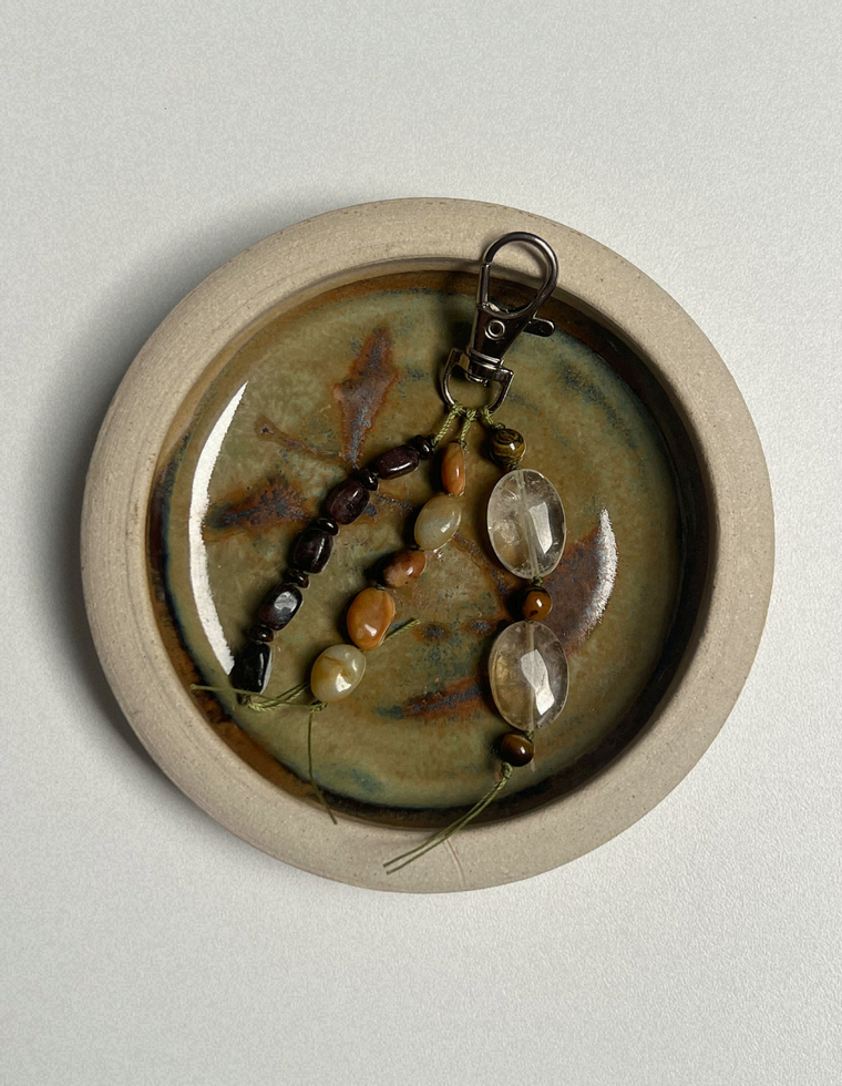 Stoned Charm - Flower Amazonite & Tiger Eye