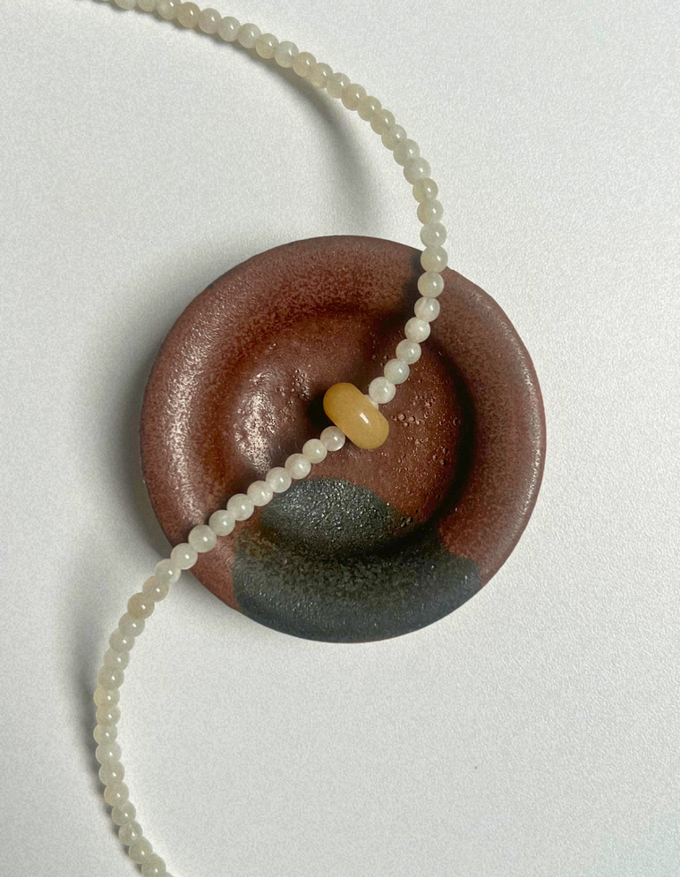 Levante 8 – Moonstone & Yellow Topaz Movement Necklace