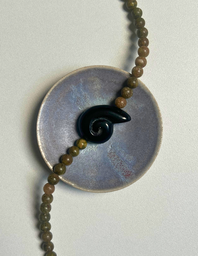 Commonplace 19 – Unakite Whorl Necklace