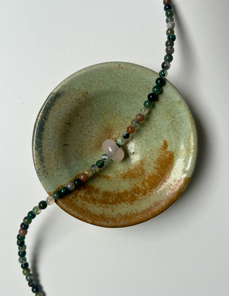 Roam 6 - Indian Agate Movement Necklace