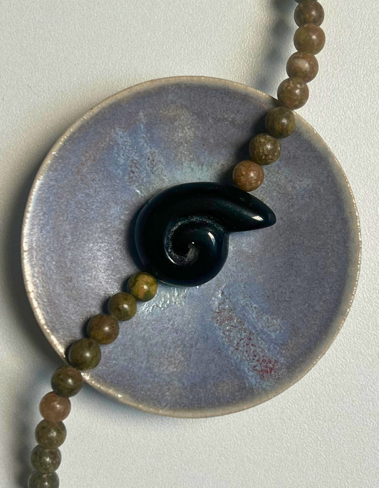 Commonplace 19 – Unakite Whorl Necklace