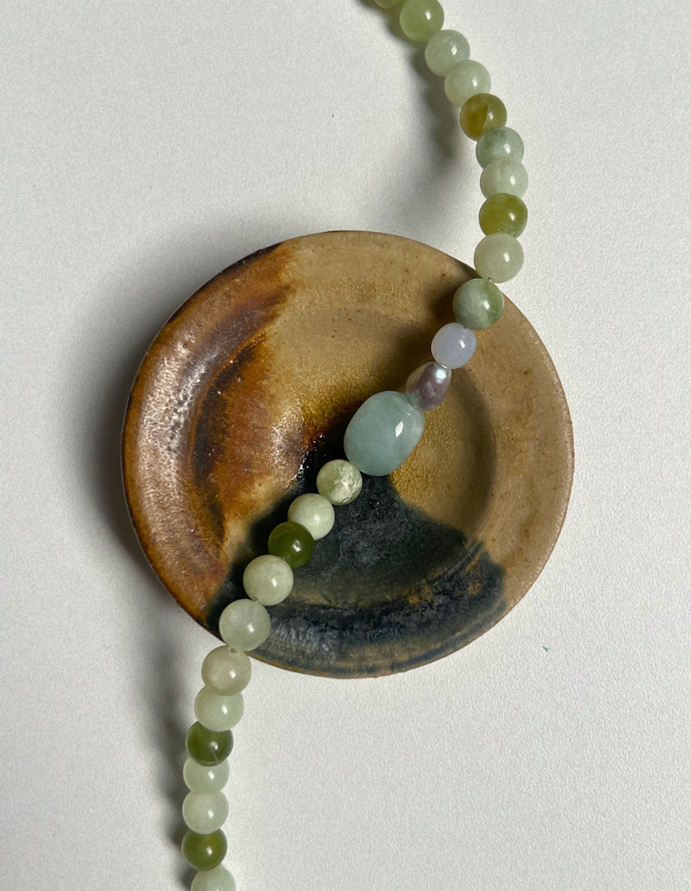 Orchard 2 - Jade & Beryl Necklace