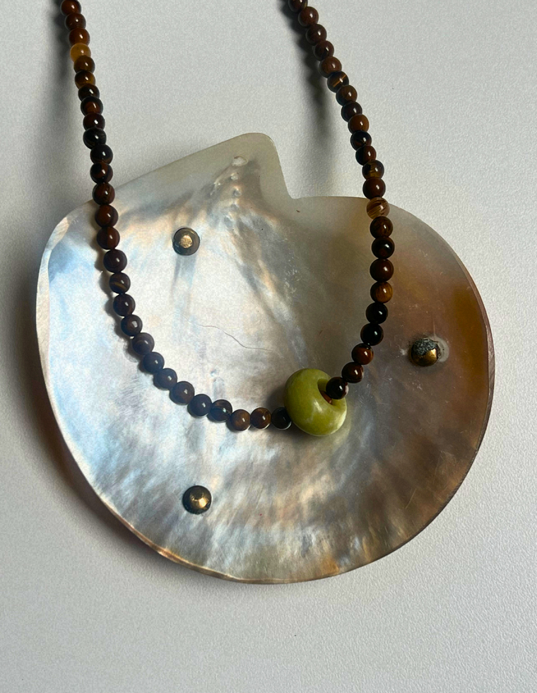 Idle Hands 12 - Tiger Eye Movement Necklace