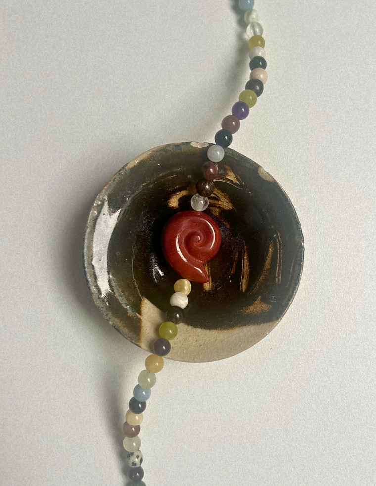 Trove 37 - Found Mix Whorl Necklace