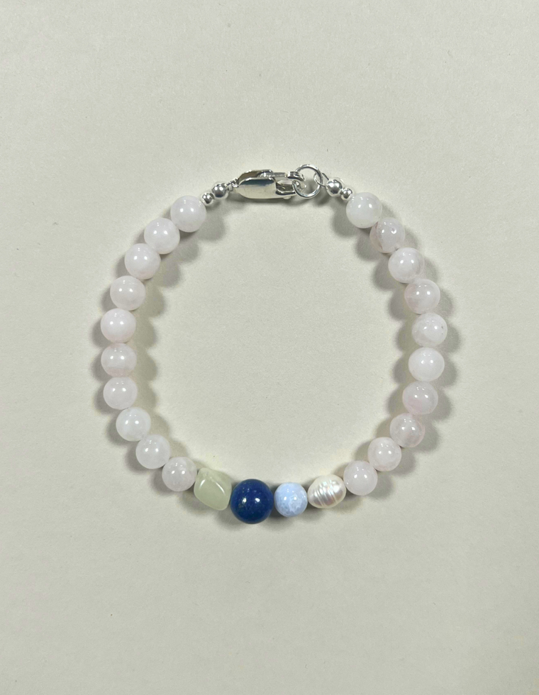 Custom Rose Quartz Bracelet