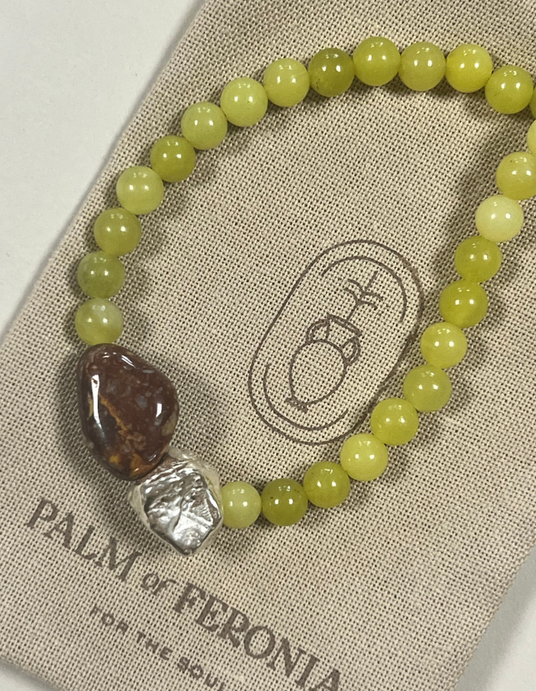 Eden III -  Custom Olive Jade Necklace