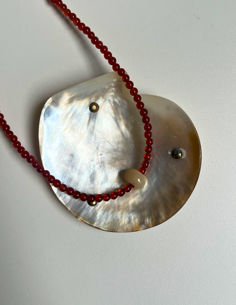 Roam 8 - Carnelian Movement Necklace