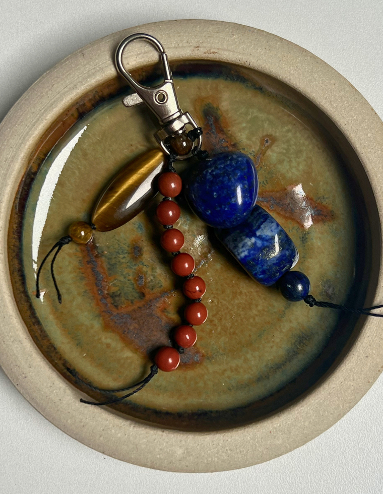Stoned Charm – Lapis Lazuli & Tiger’s Eye