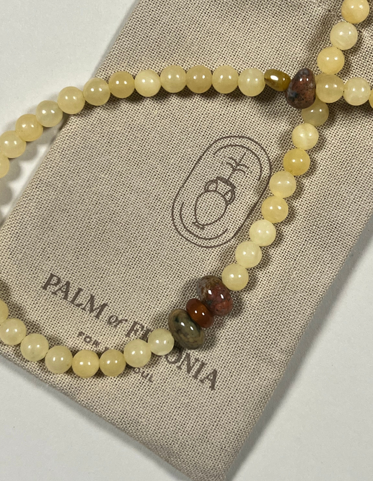Helira - Yellow Jade & Jasper Necklace