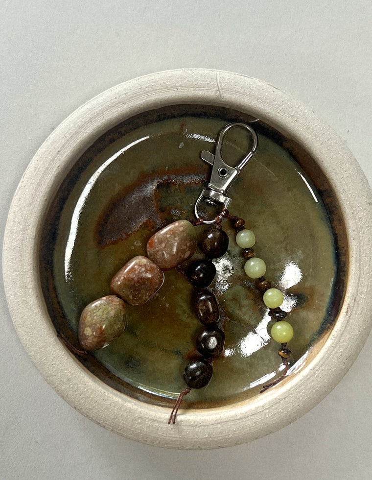 Stoned Charm - Unakite & Bronzite by Palm of Feronia, photo 2
