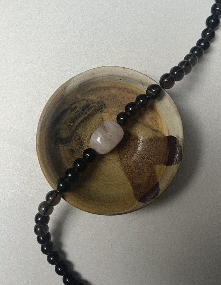 Settle Ten - Smoky & Rose Quartz Necklace
