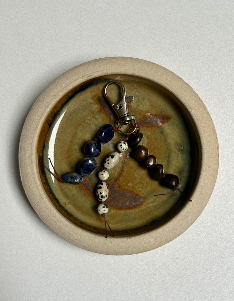 Stoned Charm - Lapis Lazuli & Bronzite