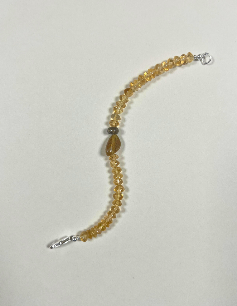Eryndis - Citrine & Green Garnet Bracelet