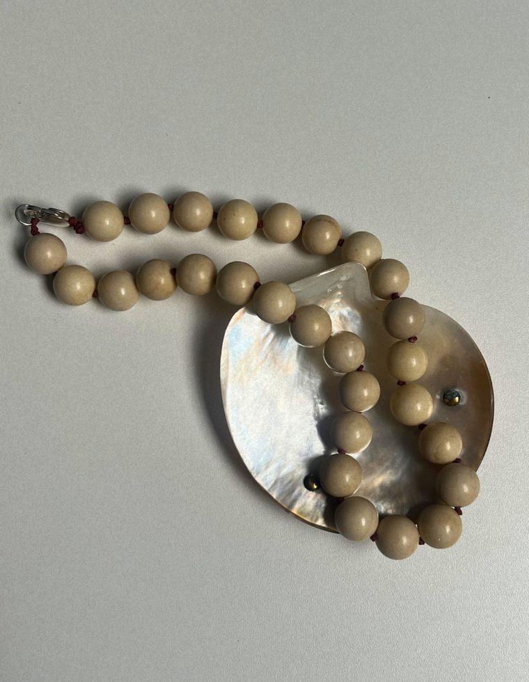 Fossilised Coral Heavy Heirloom Necklace