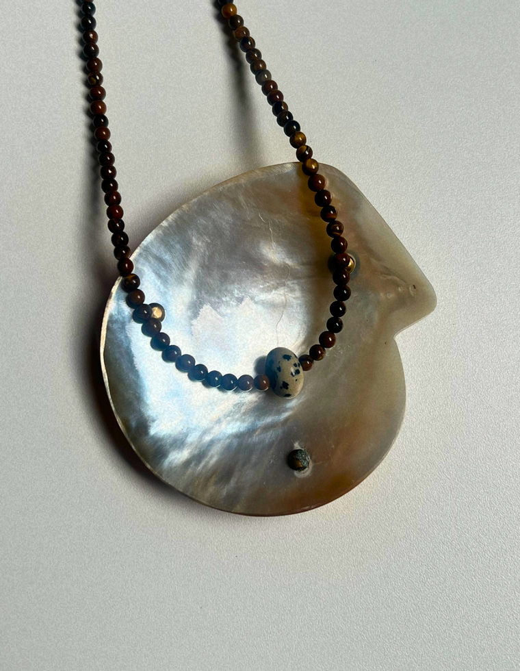 Idle Hands 14 - Tiger Eye Movement Necklace