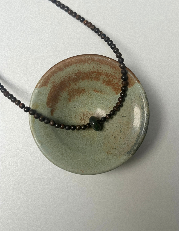 Rhythm 5 -  Bronzite & Jasper Movement Necklace