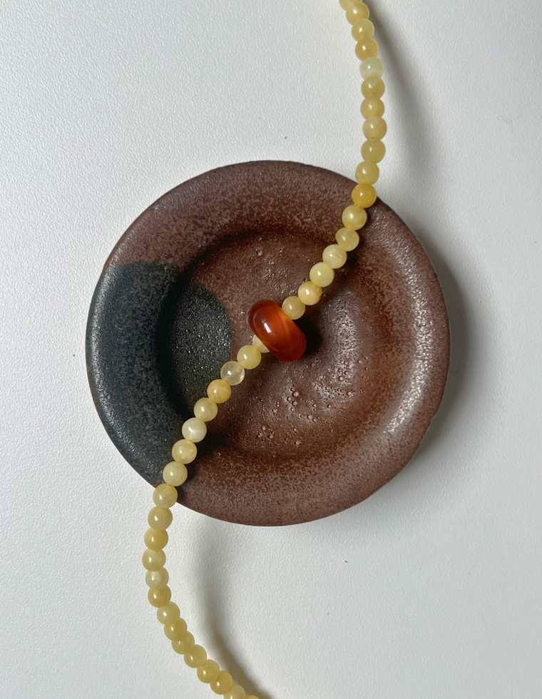 Roam 7 - Yellow Jade Movement Necklace