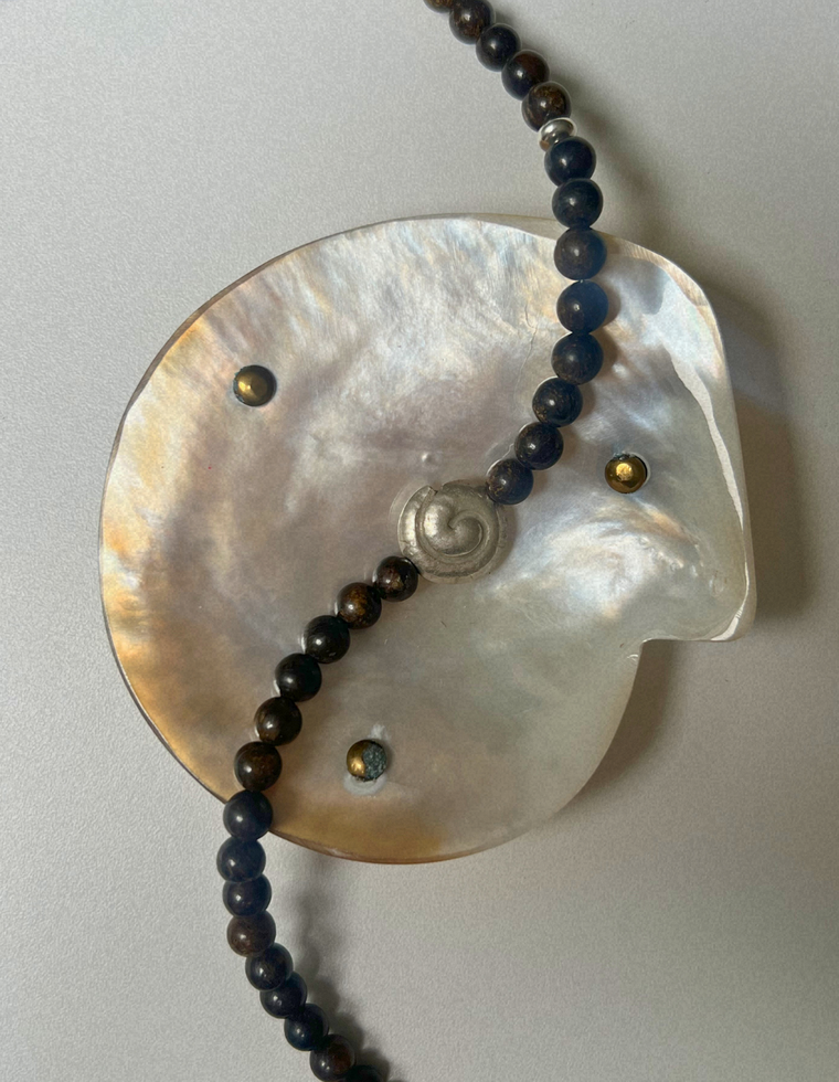 Renewal 14 - Bronzite Spiral Necklace