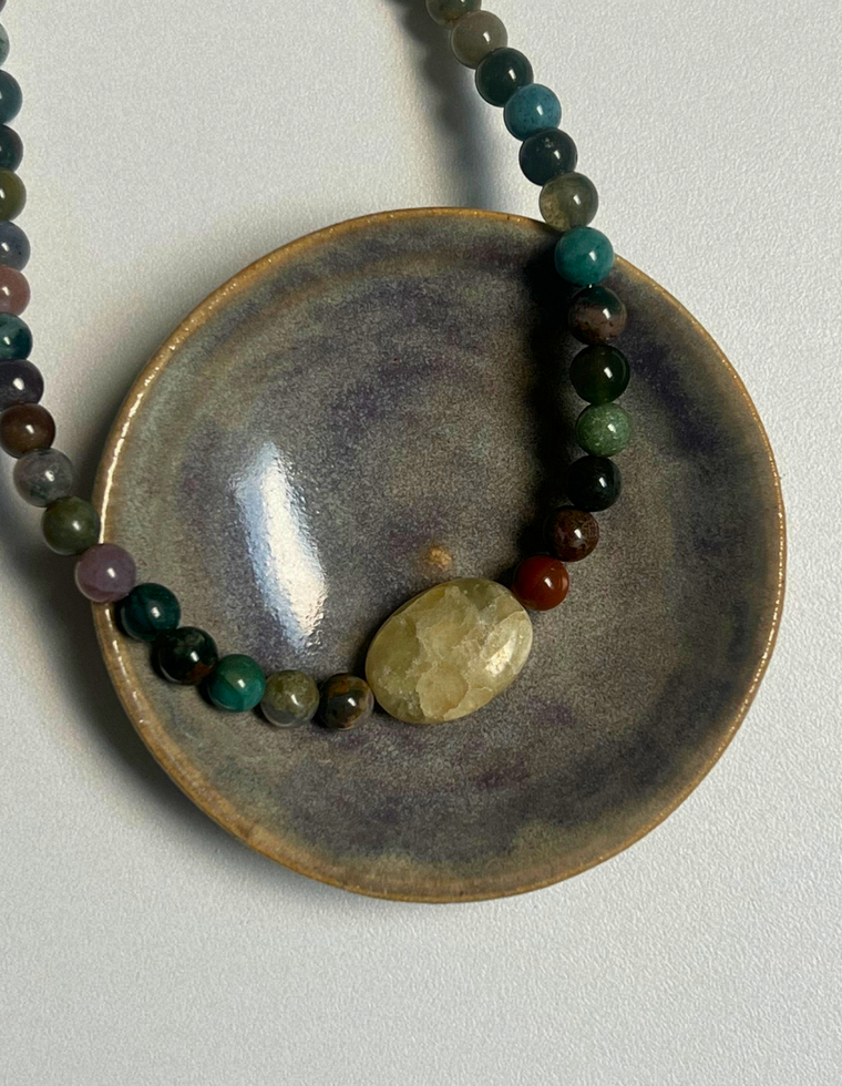 Commonplace 30 – Indian Agate & Jade Necklace