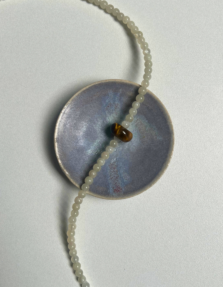 Levante 10 – Moonstone & Tiger's Eye Movement Necklace