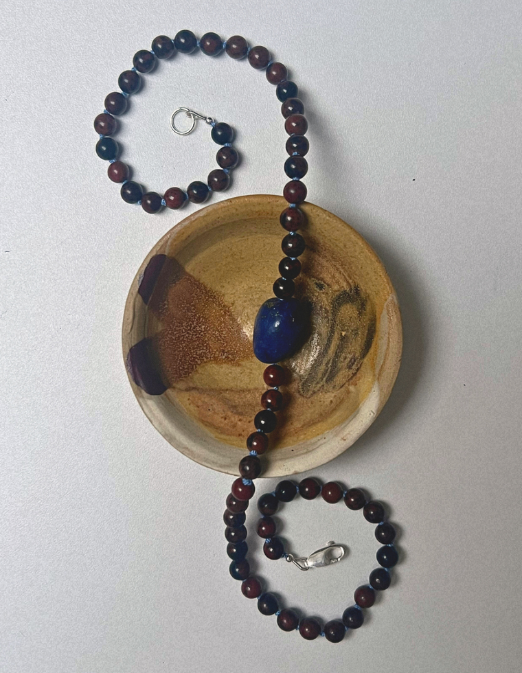 Gathered 1 - Mahogany Obsidian Heirloom Fine Necklace