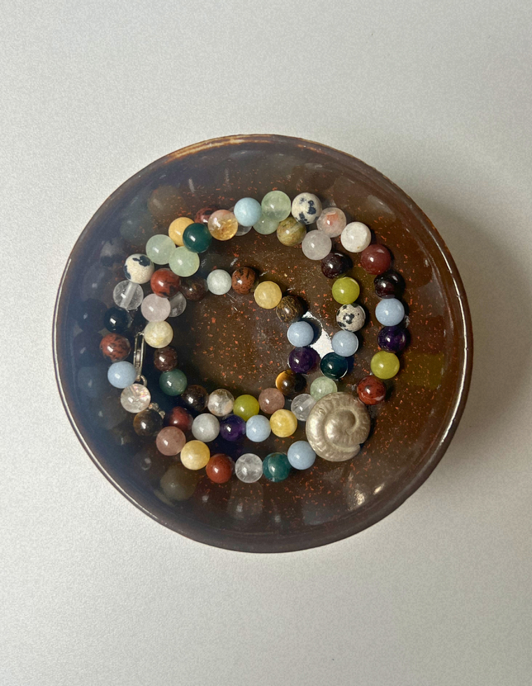 Renewal 11 - Found Mix Spiral Necklace