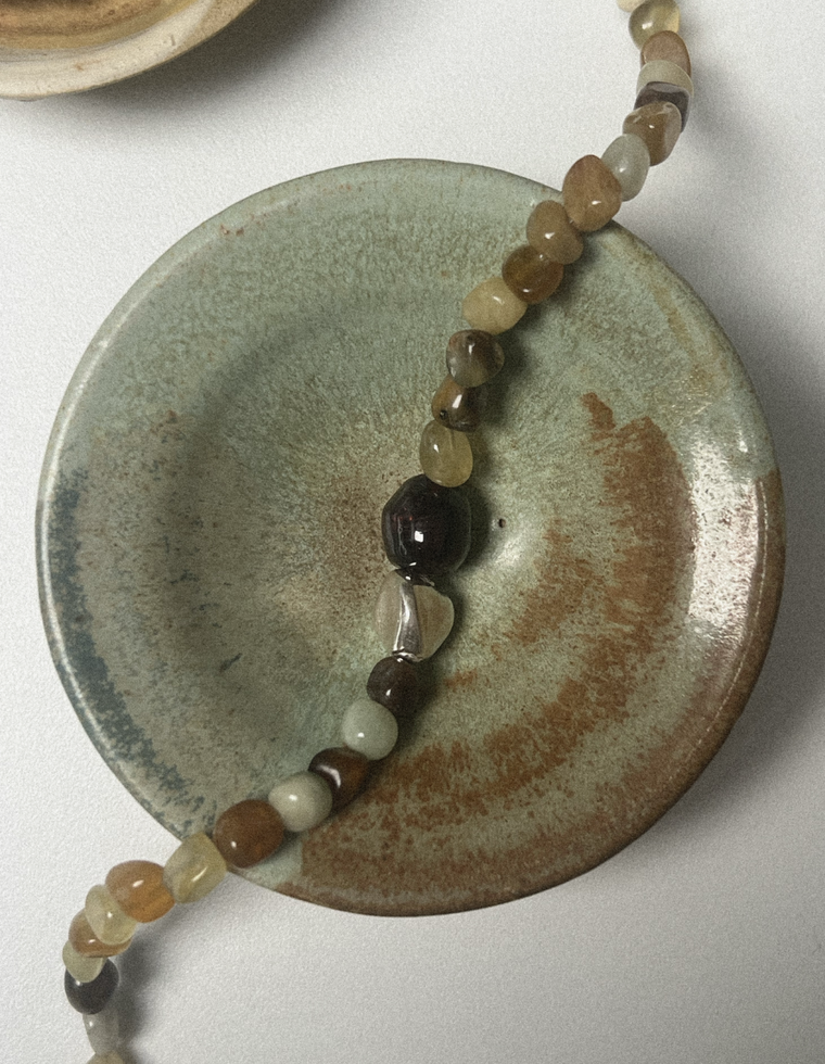 Ishtara - Jade & Garnet Necklace