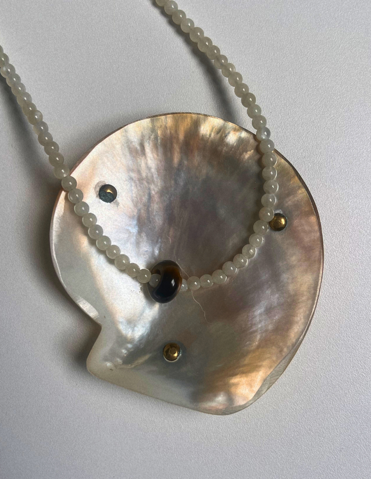 Levante 10 – Moonstone & Tiger's Eye Movement Necklace