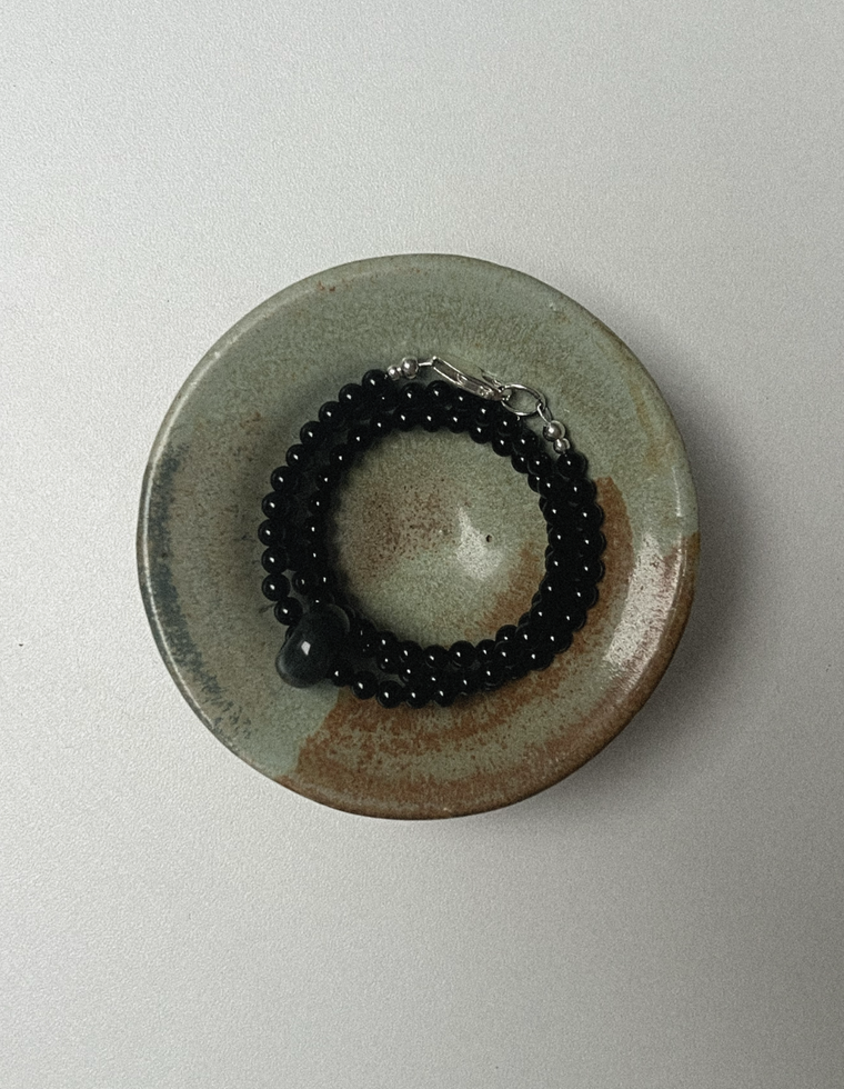 Unfurl 18 - Onyx & Tiger Eye Necklace