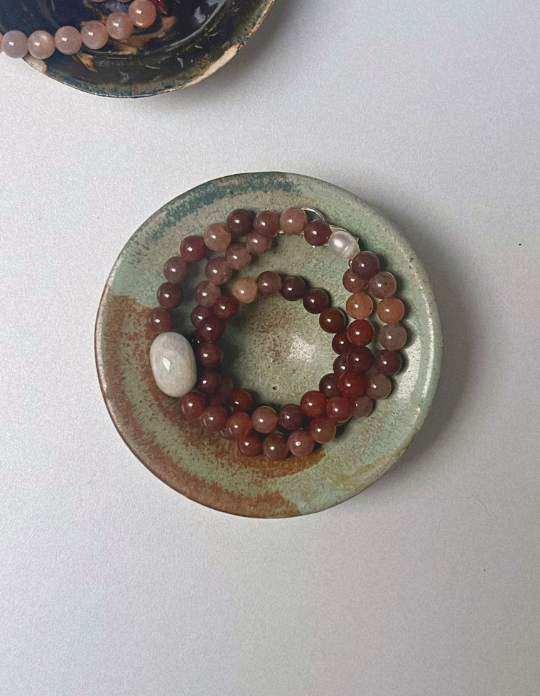 Gathered 19 - Aventurine & Beryl Necklace