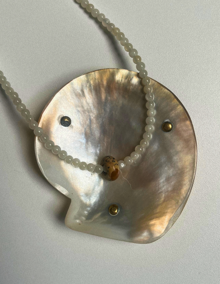 Levante 11 – Moonstone & Picture Jasper Movement Necklace