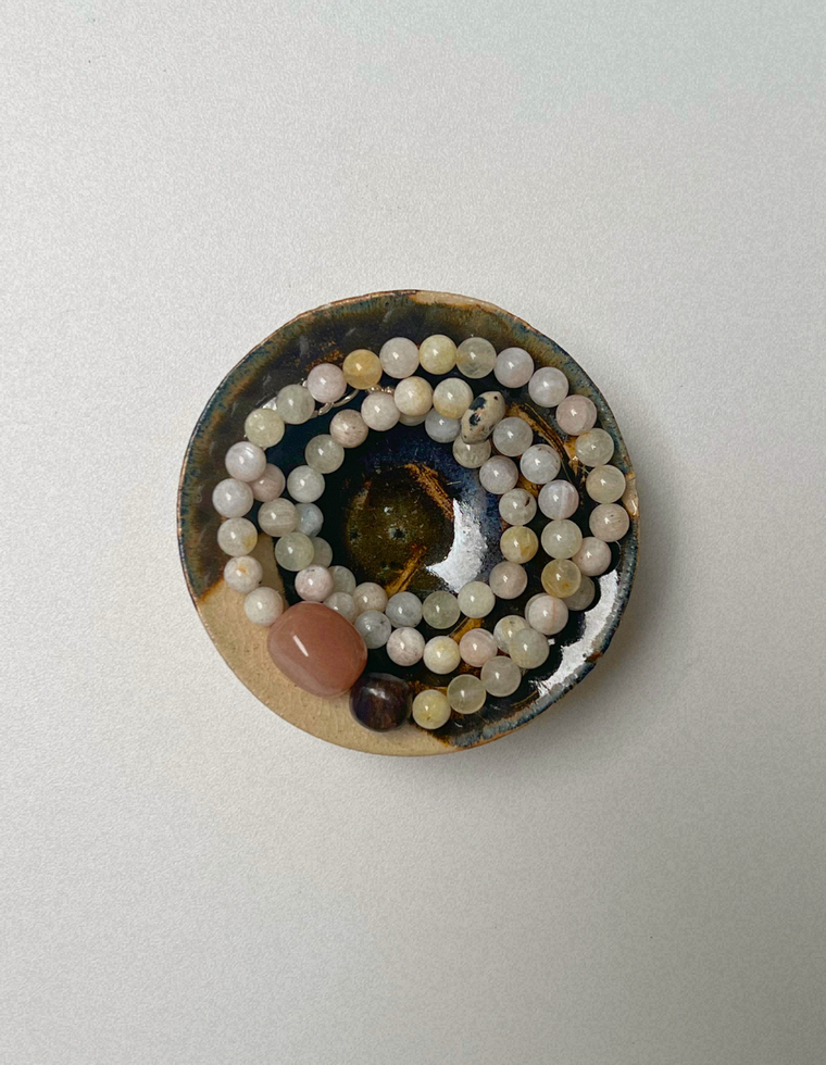 Light Forms 11 - Moonstone & Bronzite Necklace