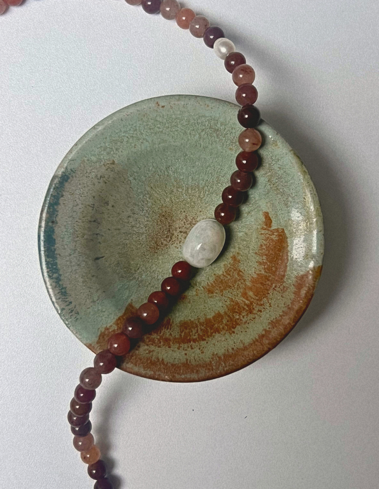 Gathered 19 - Aventurine & Beryl Necklace