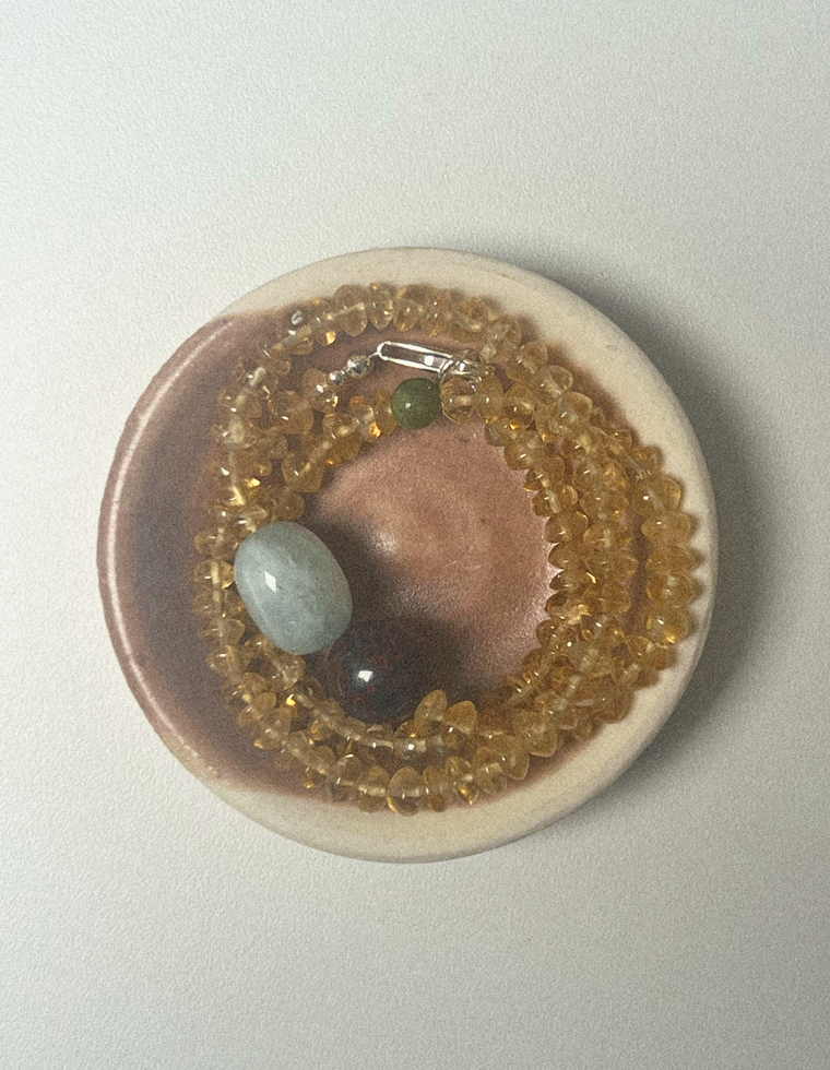 Caelora - Citrine & Beryl Necklace