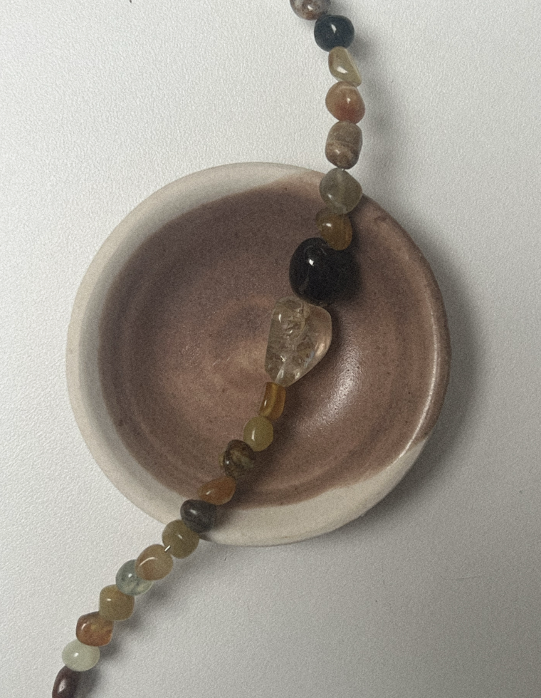 Elionne - Jade & Garnet Necklace