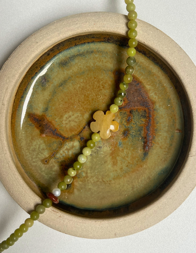 Grove 15 - Jade Fleur Anklet