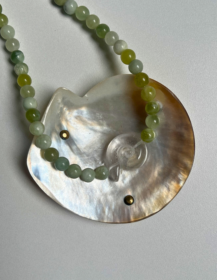 Halo 19 - Jade Whorl Necklace