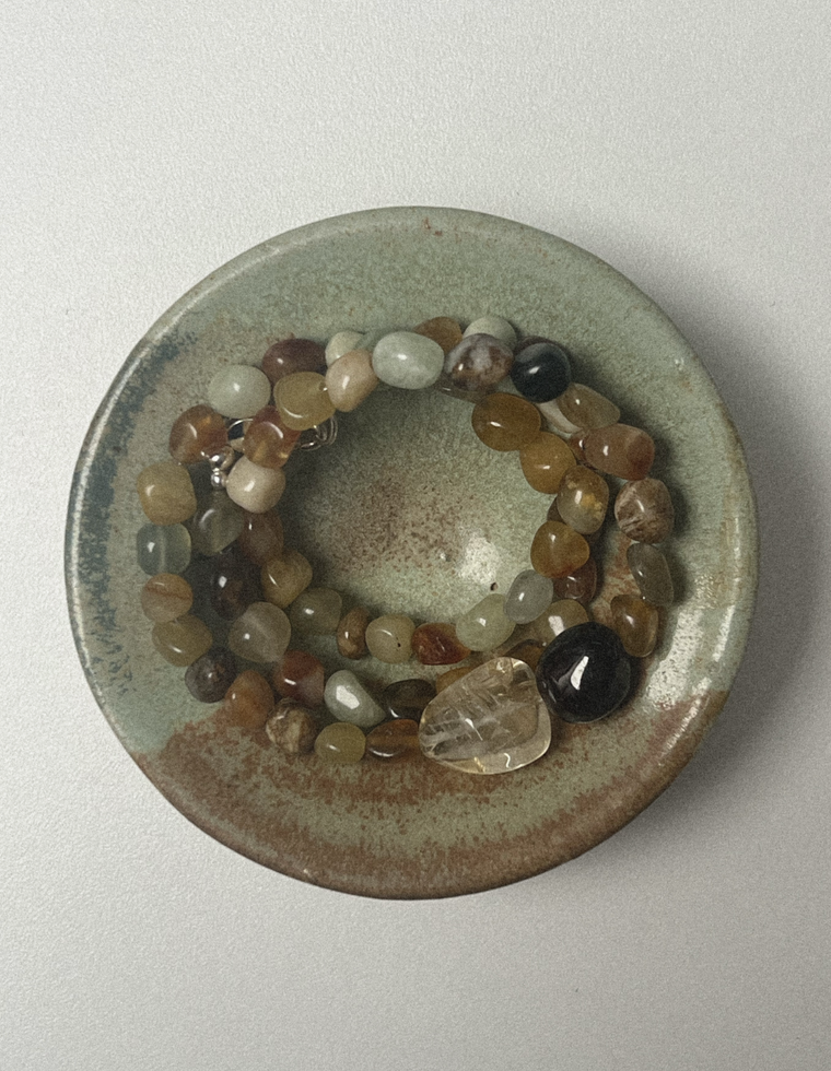 Elionne - Jade & Garnet Necklace