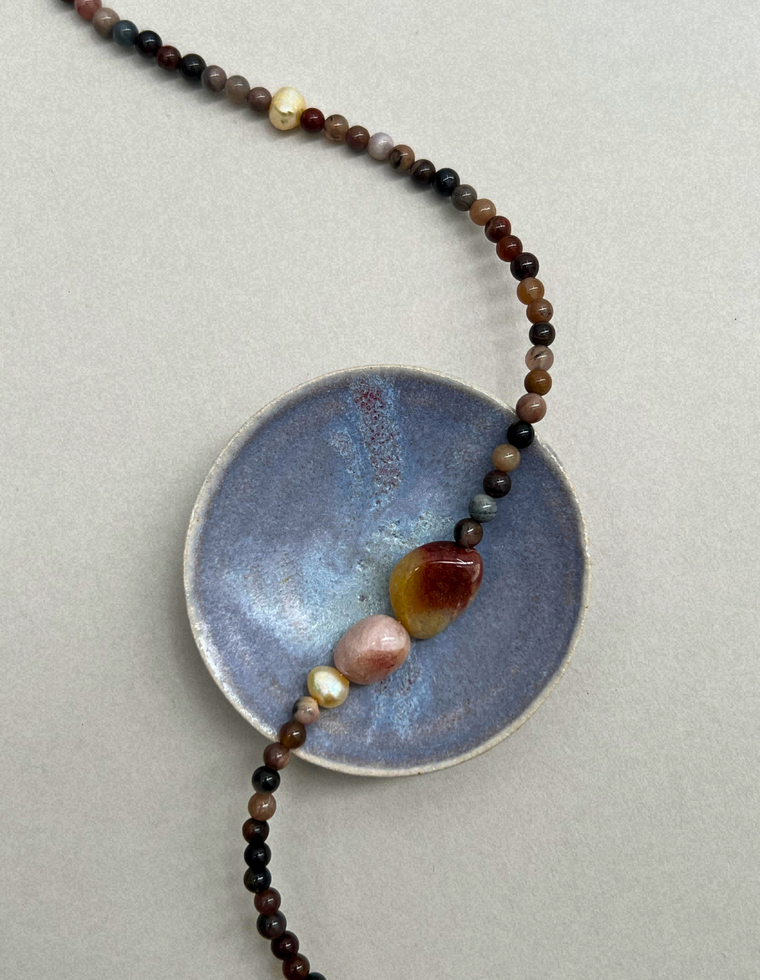 Collected 7 – Petrified Wood & Exotica Jasper Necklace