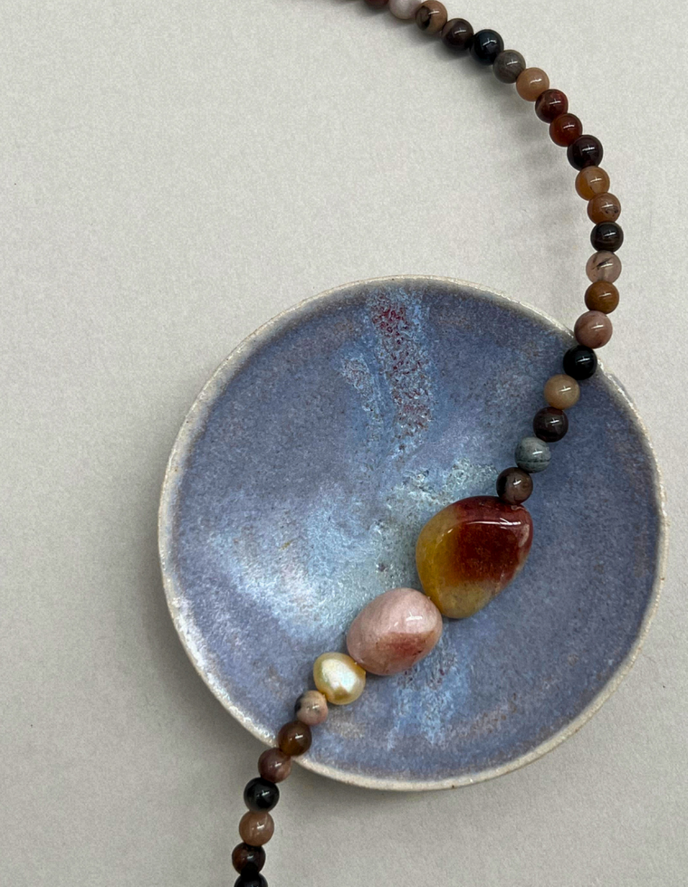 Collected 7 – Petrified Wood & Exotica Jasper Necklace