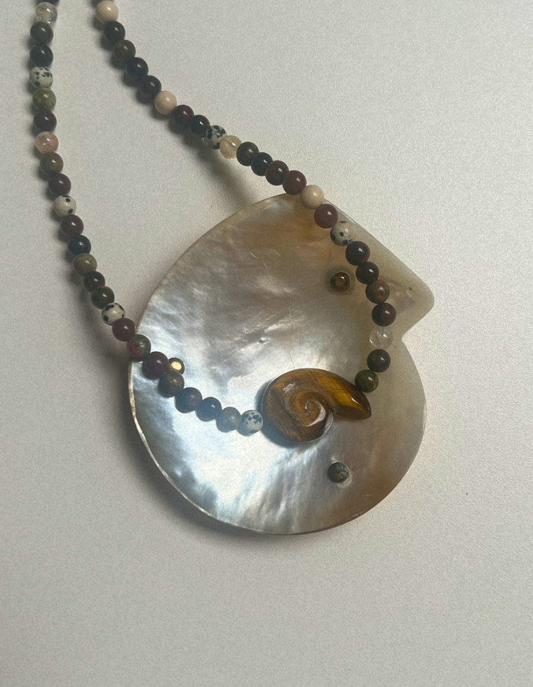 Trove 28 - Found Mix Whorl Necklace