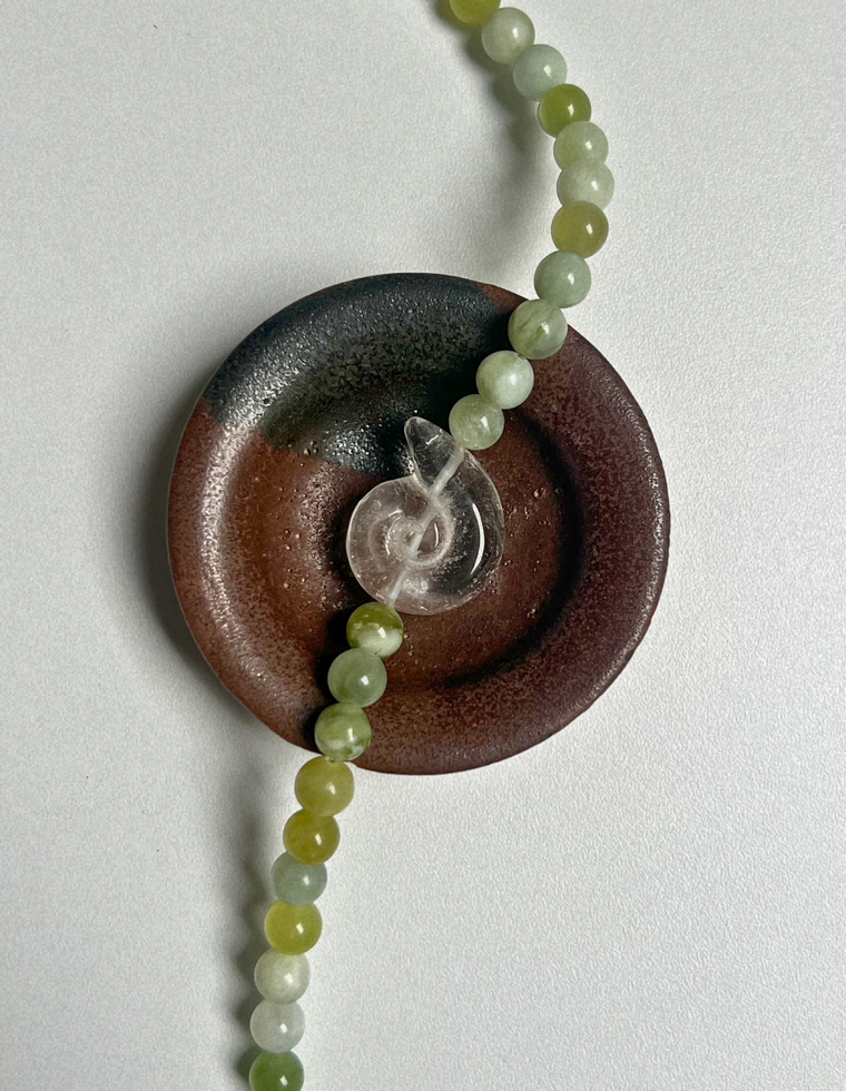 Halo 19 - Jade Whorl Necklace