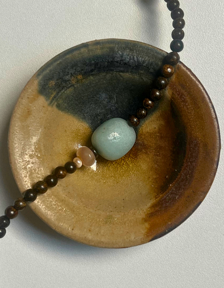 Commonplace 4 – Bronzite & Flower Amazonite Necklace