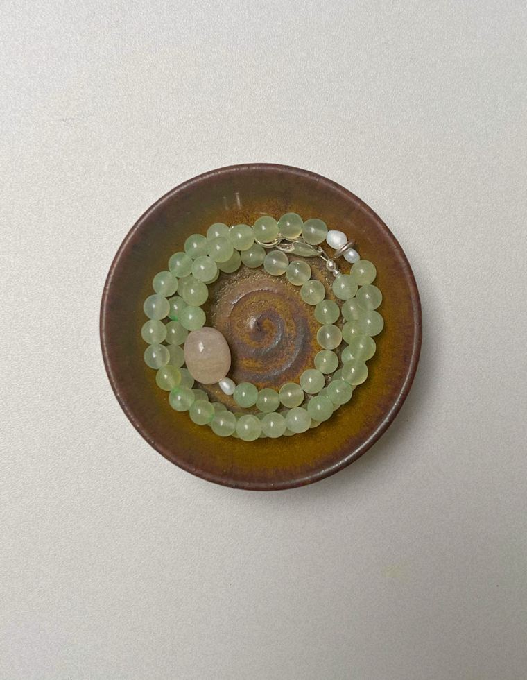 Light Forms 9 - Bowenite & Beryl Necklace