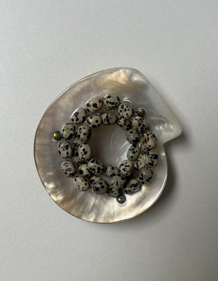Strata 11 - Dalmatian Jasper Heirloom Necklace