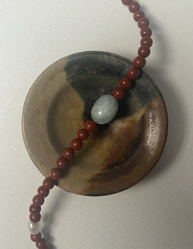 Ground Five - Red Jasper & Beryl Necklace
