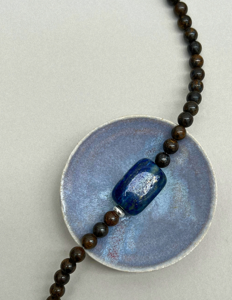 Axis 1 – Bronzite & Lapis Lazuli Necklace
