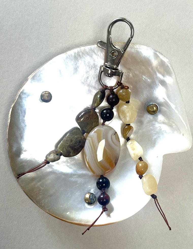 Stoned Charm - Green Garnet & Yellow Jade by Palm of Feronia, photo 2