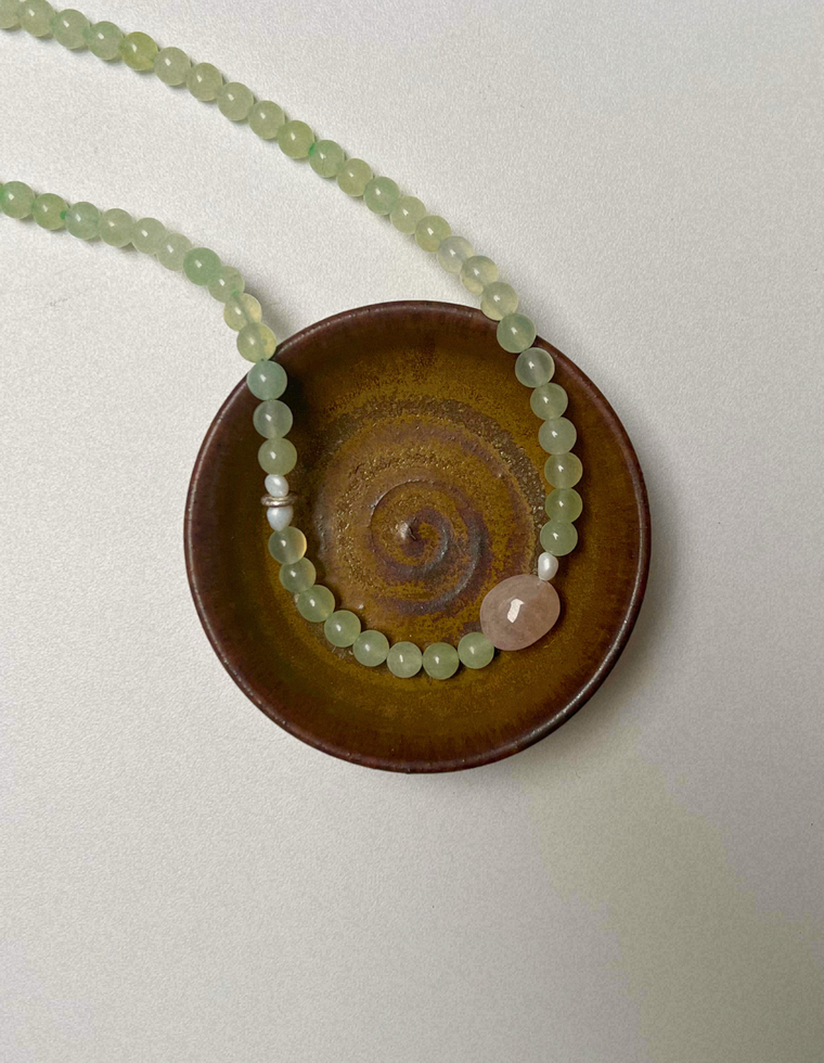 Light Forms 9 - Bowenite & Beryl Necklace